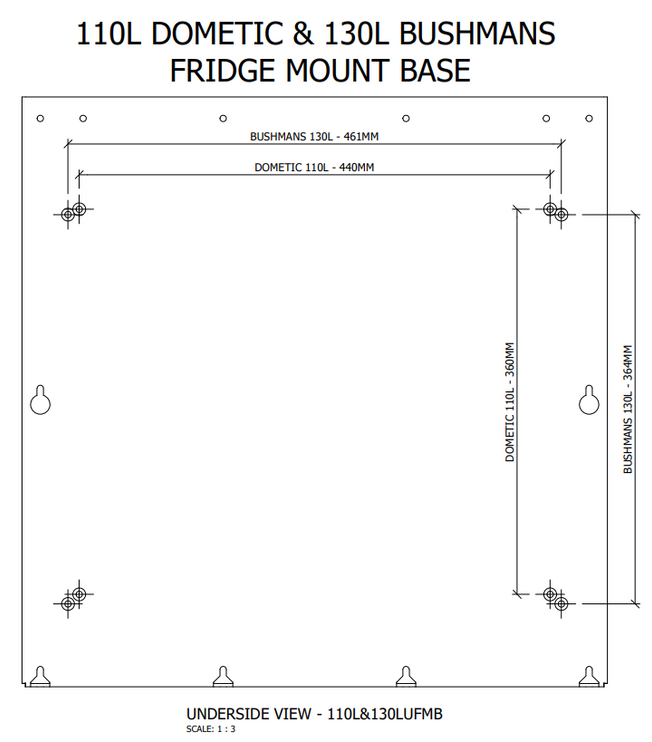 Kimberley2Cape Upright Fridge Mounts