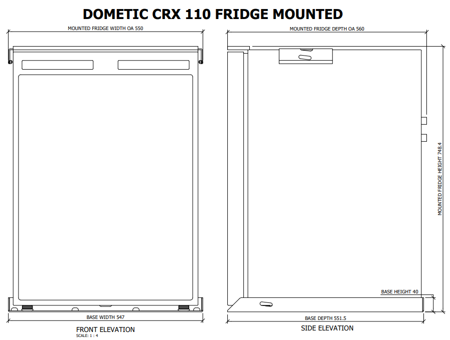 Kimberley2Cape Upright Fridge Mounts